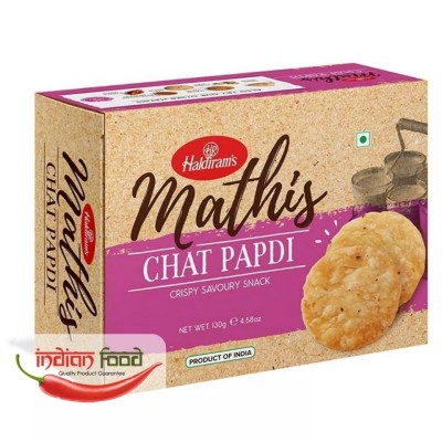 HALDIRAM Mathis Chat Papdi (Snacks Indian Mathis Chat Papdi) 130g foto