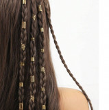 Accesorii Codite Afro Aurii, 40 buc Mixed Braids