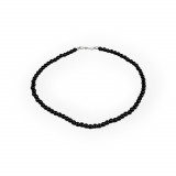 Colier din perle de sticla Crisalida, lungime 42 cm, Negru