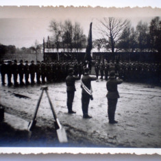 P040 FOTOGRAFIE RAZBOI WWII MILITARI TRUPE RAD REICHSARBEITSDIENST 9/6,2cm