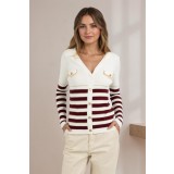 Cardigan slim fit din amestec de vascoza Z-95 M8