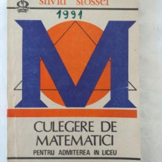 S. Stossel - Culegere de matematici pentru admiterea in liceu