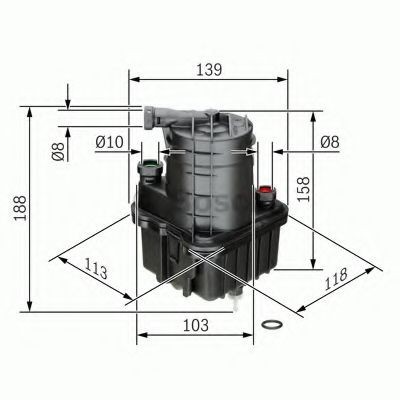 Filtru combustibil RENAULT MODUS / GRAND MODUS (F/JP0) (2004 - 2016) BOSCH 0 450 907 016 foto