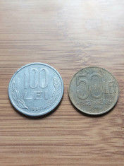 Romania Lot 2 monede anul 1996 foto