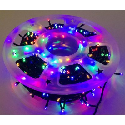 Instalatie de Craciun 500 led, 50 m, multicolor, tip sir foto