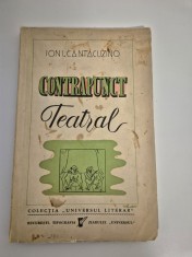Carte veche 1940 Teatru Ion I Cantacuzino Contrapunct teatral