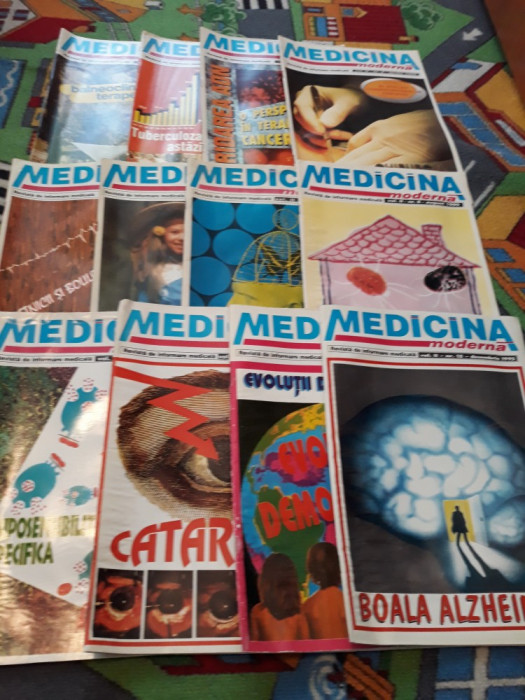 REVISTA MEDICINA MODERNA LOT 12 BUC NR.1-12 1995 AN COMPLET PRET PENTRU TOATE