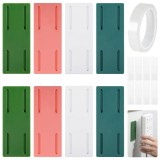 Set de 8 suporturi autozive pentru prize Awcigg, ABS, multicolor, 10 x 8 x 2 cm