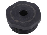Capac de protecție M32 IP68 negru poliamidă