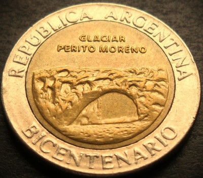 Moneda comemorativa bimetal 1 PESO - ARGENTINA, anul 2010 * cod 3145 foto