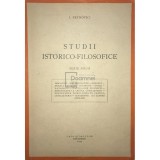I. Petrovici - Studii istorico-filosofice (Editia: 1943)
