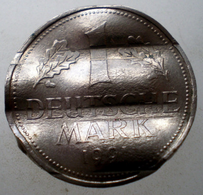 1.189 GERMANIA RFG 1 DEUTSCHE MARK 1991 G DEMONETIZATA foto