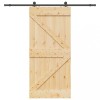 VidaXL Ușă glisantă cu set feronerie, 100x210 cm, lemn masiv de pin 3332627