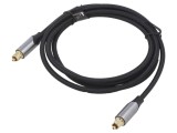 Cablu Toslink 1,5m cu mufe aurite, negru
