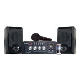 Set Karaoke Party, amplificator, microfon, Bluetooth, 2 boxe