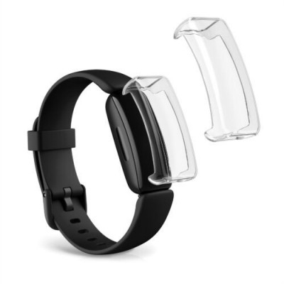 Set 2 Huse pentru Fitbit Inspire 2/Ace 3, Kwmobile, Transparent, Silicon, 53870.01 foto