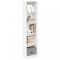 Gossi biblioteca, alb, 40x24x176 cm, lemn prelucrat