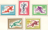 Rusia URSS 1980 Mi 4921/25 MNH - JO de vara, Moscova (XII): Atletism, Nestampilat