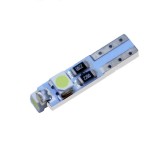 Bec auto T5 PCB cu 3 led-uri 3020 ice blue