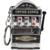 Breloc Model Slot Machine, Mecanism Functional, 4x6 cm, Plastic, Argintiu