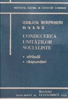 Conducerea unitatilor socialiste. Atributii. Raspunderi foto