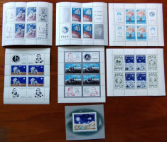 RO- 1969/72- LP704/816 - Program USA -APOLLO 11/17-LOT 6 BLOK+COLITA**MNH- LUX foto