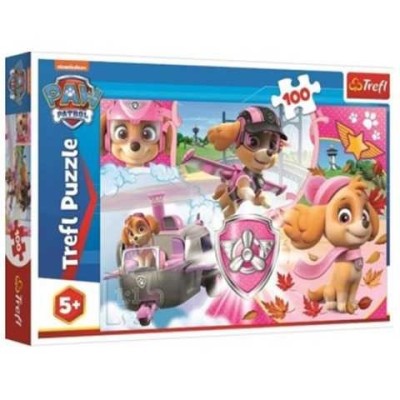 Puzzle Trefl - Skye in actiune 100 piese foto