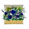 Aranjament floral personalizabil mare, cu licheni, trandafiri si plante naturale criogenate si stabilizate in carte (Multicolor)