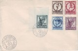 1948 Romania - Plic FDC cu seria Jocurile Balcanice, stampila prima zi