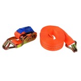 Chinga ancorare cu clichet, flippy, 10 m lungime, 5 cm latime, portocaliu