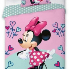 Lenjerie de pat Minnie Mouse 140 x 200, 100% bumbac