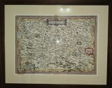Harta Transilvaniei 1566, 33x44 cm, Colorata Manual - Harta Veche Transilvania