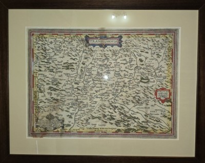 Harta - Transilvania, an 1566 foto
