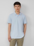 Cumpara ieftin s.Oliver Tricou polo barbati, Regular fit din bumbac, Albastru deschis, 2XL