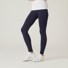 Colanți Slim Fit+ 500 Fitness Bleumarin Damă