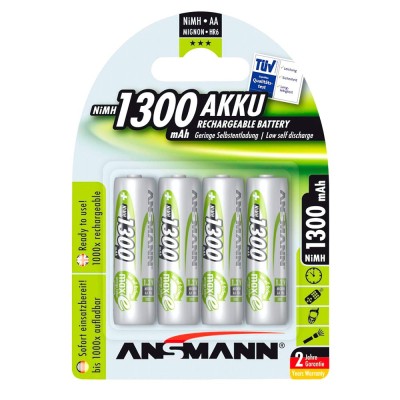 Acumulatori AA 1300 mAh ,ni -mh - Ansmann,4 buc / set foto