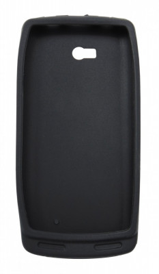 Husa silicon neagra pentru Nokia 700 foto