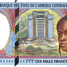 Statele Africii Centrale 10 000 Franci (L) Gabon 2 000 P-405Lg UNC