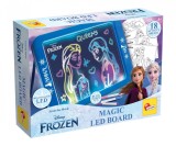 Tabla de scris si desenat cu lumini, Lisciani, Frozen