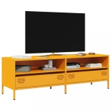 VidaXL Dulap TV, galben muștar, 135x39x43,5 cm, oțel laminat la rece
