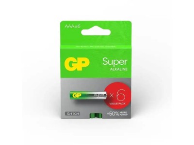Set 6 baterii Super ALKALINE GP R3 AAA GP24A-PGB6 foto