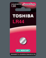 Baterie LR44, A76, AG13 - Toshiba foto