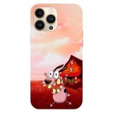 Husa compatibila cu Apple iPhone 11 Pro Max model Courage the cowardly dog farm house, Silicon, TPU, Viceversa, Transparent, Carcasa