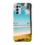 Husa compatibila cu Oppo A77 model Tropical Island, Silicon, TPU, Viceversa, Transparent, Carcasa