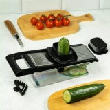 Feliator multifunctional pentru legume, cu suport, KingHoff