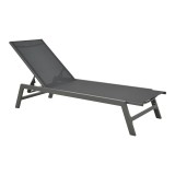 Cumpara ieftin Sezlong Boka, Pako World, Alb, Aluminiu, Negru, 60x192x31 cm