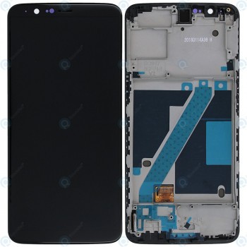 Capacul frontal al modulului de afișare OnePlus 5T (A5010) + LCD + digitizer foto