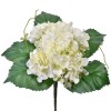 Buchet Flori Artificiale, Hortensie, Tulpină Scurtă, Alb, 22cm, Oem
