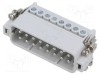 Conector HDC ILME inserturi contact tată JDA PIN 16 16 PE 16A