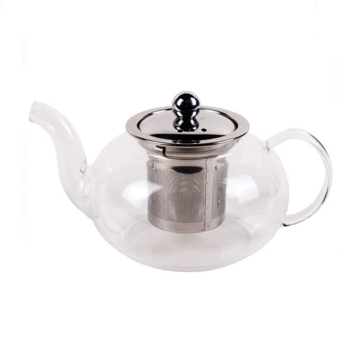 Ceainic de sticla cu filtru metalic inoxidabil AVEC 600 ml